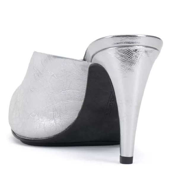 Vince Camuto Bridget High Heel Mule Pumps in Silver - Picture 5 of 14